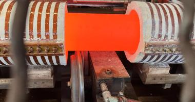 Thickness Dimension 100 mm round induction hardening and tempering
