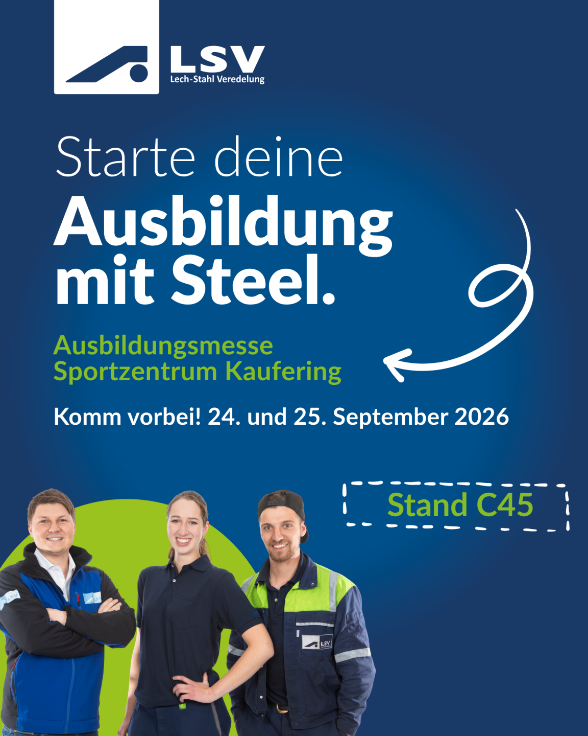 Hinweisbild auf die Teilnahme der LSV an der Ausbildungsmesse 2026 in Kaufering